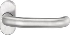 EDI Profiltürdrückerlochteil 1800/2033 Edelstahl EST oval 8 mm gekröpft