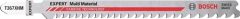 BOSCH Stichsägeblatt Expert Multi Material T 367 XHM Gesamt-L.132mm 3 St./Karte