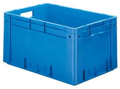 Schwerlast-Euronormbehälter, PP, Wände + Boden geschlossen, LxBxH 600x400x420 mm, Farbe grau, VE 2 Stück
