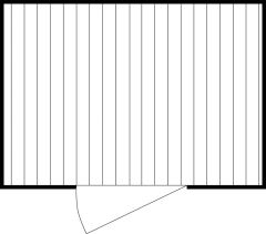 Materialcontainer, verzinkt, mit Holzfußboden, zerlegt, BxTxH 3050x2170x2150 mm