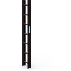 Zarges Dachleiter 2,0m Braun beschichtet (41392)