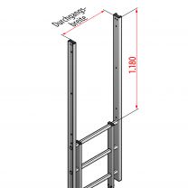 HYMER Ausstieg gerade, Breite 560 mm, Alu (0053291)