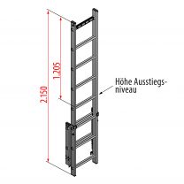 HYMER Einstiegshilfe, ausziehbar, Alu (0053345)
