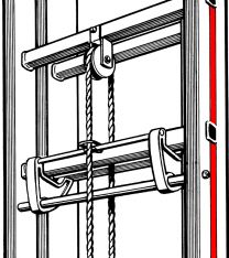 HYMER Ersatzteilset Fallhaken für Seilzugleitern (0054096)