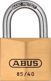 Abus 85/40HB63 m.Etikett Messing-Hangschloss