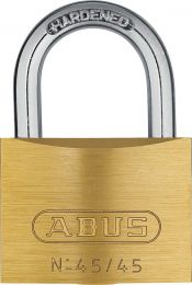 Abus Vorhangschloss, Messing Gr. 45/45 mm