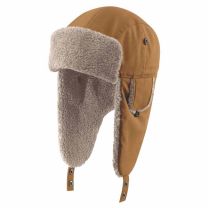 CARHARTT RAIN DEFENDER® CANVAS TRAPPER HAT Fliegermütze BROWN Gr. L/XL