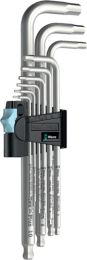 WERA Winkelschraubendrehersatz 3950 PKL/9 9-tlg.Ku.-Halter SW 1,5-10mm lang VA