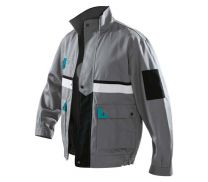 KUEBLER Bundjacke "Brand X" grau/smaragd Gr.44