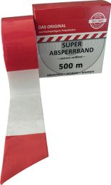 KELMAPLAST Absperrband L.500m B.80mm rot/weiß geblockt 500m/Karton