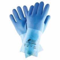NITRAS BLUE POWER GRIP, Chemikalienschutzhandschuhe, Latex, blau, EN 388, EN ISO 374 - Gr. 7 - 11 - 12 Paar