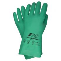 NITRAS GREEN BARRIER, Chemikalienschutzhandschuhe, Nitril, grün, EN 388, EN ISO 374 - Gr. 7 - 11 - 12 Paar
