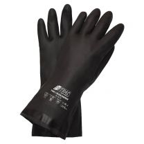 NITRAS BLACK BARRIER, Chemikalienschutzhandschuhe, Chloropren, schwarz, EN 388, EN ISO 374 - Gr. 7 - 11 - 12 Paar