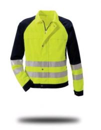 rofa Jacke Warnschutz Duo Color 169 leuchtgelb/marine Gr. 52