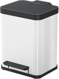 Hailo Öko duo Plus M, Tret-Mülltrenner, 2x9 ltr, Weiß