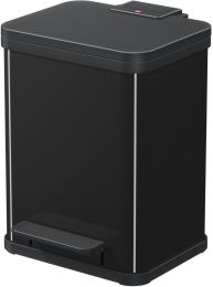 Hailo Öko duo Plus M, Tret-Mülltrenner, 2x9 ltr, Schwarz