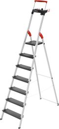 Hailo L100 TopLine, Alu-Sicherheits-Stehleiter, 7 Stufen