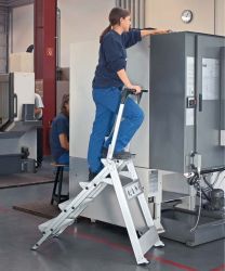 Zarges Plazastep P - Sicherheitstreppe 3 Stufen (41493)
