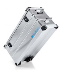 Zarges Mobile Universal-Aluminium-Kiste, Volumen 120 l, BxTxH 960x400x455 mm, mit Rollen und 2 Federfallgriffen, 41815