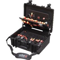 WIHA Werkzeugsortiment XL 80-teilig im Schutzkoffer für Elektriker