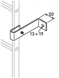 Zarges Wandhalter für verzinkte Stahlleitern (47301) Wandabstand 150 mm