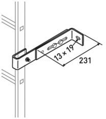 Zarges Wandhalter für Leitern Edelstahl V4A (47304) Wandabstand 150 mm