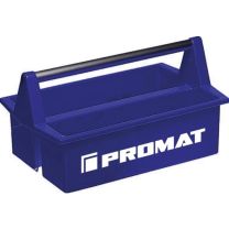 PROMAT Werkzeugtragekasten LxB420xH120 mm 2 Fächer Kunststoff