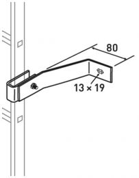 Zarges Wandhalter für GFK Leitern (47307) Wandabstand 150 mm