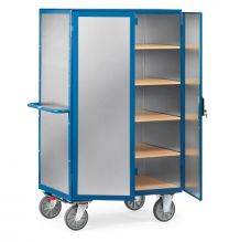 Fetra Kastenwagen, Aluminium, Doppelflügeltür, 5 Ladeflächen LxB 1000x680 mm, Außenmaße LxBxH 1170x745x1792 mm, Traglast 750 kg, 5592