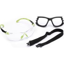 3M Schutzbrille Solus 1000-Set EN 166, EN 170, EN 172 Bügel grün, Scheibe klar Polycarbonat