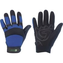 ELYSEE Kunstlederhandschuhe Master Größe 9 schwarz/blau EN 388 PSA-Kategorie II