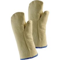 JUTEC Hitzeschutzhandschuhe Fauster 10 gelb Aramidgewebe mit dopp. Baumwollschlinge EN 388, EN 407 PSA-Kategorie III