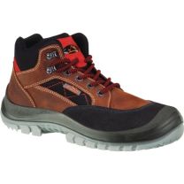 REMISBERG Sicherheitsstiefel Sherpa Größe 38 braun/rot S3 EN ISO 20345 Nubukleder
