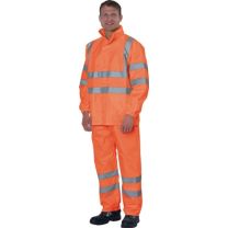 PREVENT Warnschutzregenhose Größe M orange