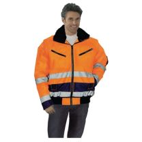 PREVENT Warnschutz-Pilotenjacke Größe M orange/marine