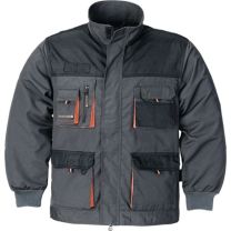 TERRATREND Herrenjacke Größe 48 dunkelgrau/schwarz/orange