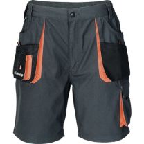 TERRATREND Herrenshorts Größe 48 dunkelgrau/schwarz/orange