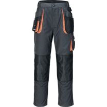 TERRATREND Herrenhose Größe 48 dunkelgrau/schwarz/orange