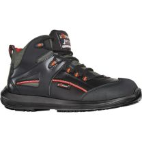 U.POWER Sicherheitsstiefel Teak Größe 40 schwarz/rot S3 SRC ESD EN ISO 20345 Glattleder