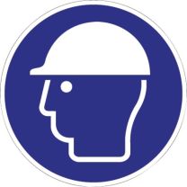 JeCo Gebotszeichen ASR A1.3/DIN EN ISO 7010 Kopfschutz benutzen Kunststoff