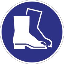 JeCo Gebotszeichen ASR A1.3/DIN EN ISO 7010 Fußschutz benutzen Kunststoff