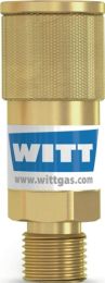 WITT Schlauchkupplung SK 100-1,SK 100-2 Brenngas G 3/8Zoll LH AGS Körper