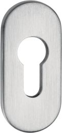 EDI Schlüsselrosette 0813/6003 Aluminium F12 Schildstärke 6 mm PZ oval