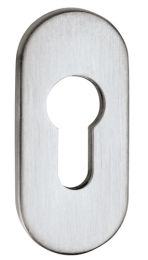 EDI Schlüsselrosette 0811/6003 Aluminium F12 Schildstärke 6 mm PZ oval