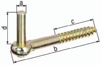 GAH Kloben zum Einschrauben 13x155mm Edelstahl