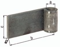 GAH Anschweißband 20x100x60x8mm Stahl roh