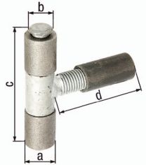 GAH Anschweißband 22x12x87x90mm Stahl roh