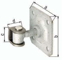 GAH Torband 100x100x42x30mm Stahl roh