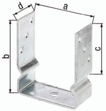 GAH U-Pfostenträger ETA-10/0210 71x150x100x60mm feuerverzinkt zum Aufschrauben