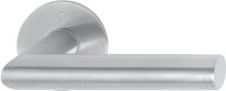 HOPPE Türdrückerpaar Amsterdam E1400Z/849N Edelstahl F69 mit Drückerrosetten Vierkant 8 mm